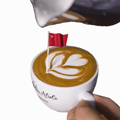 Coffee Cup With Flag Saying Aliola