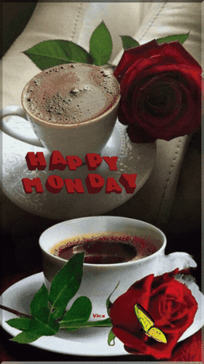 Coffee Cup With Happy Monday GIF