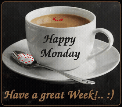Coffee Cup With Happy Monday GIF