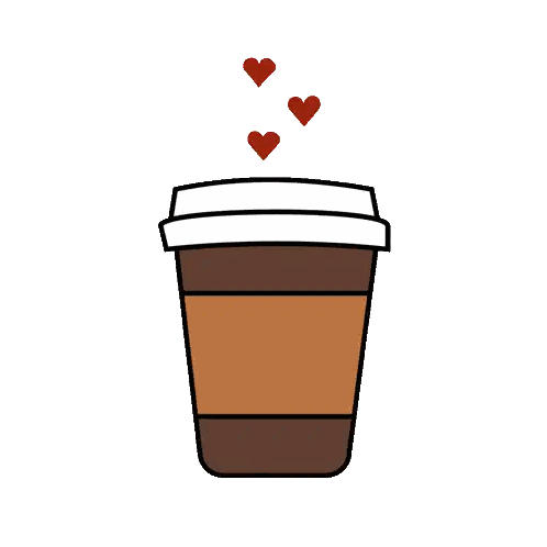 Coffee Cup With S Letter Sticker