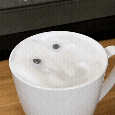 Coffee Cup With Smiley Face GIF