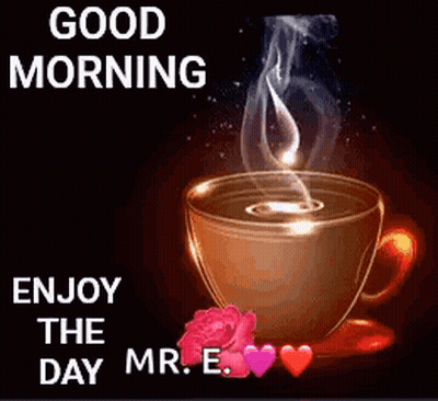 Coffee Cup With Smoke Good Morning GIF