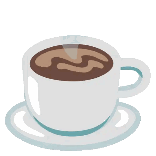 Coffee Cup With Swirl In Middle Sticker