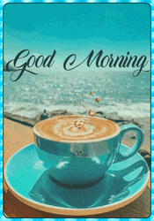Coffee Good Morning At The Beach GIF