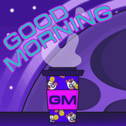 Coffee Good Morning Tuesday Moon Background GIF