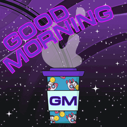Coffee Good Morning Tuesday Sparkly Ground GIF