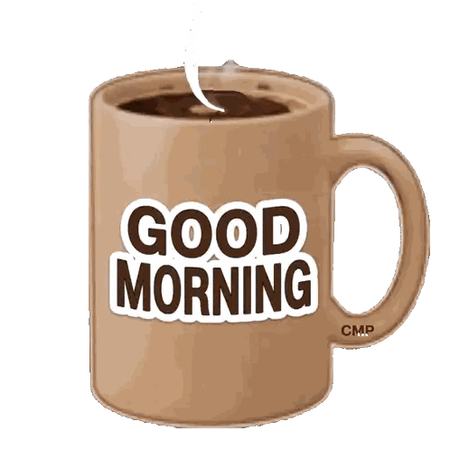 Coffee Mug Good Morning Sticker