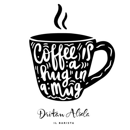 Coffee Mug Saying Coffee Is A Hug Sticker