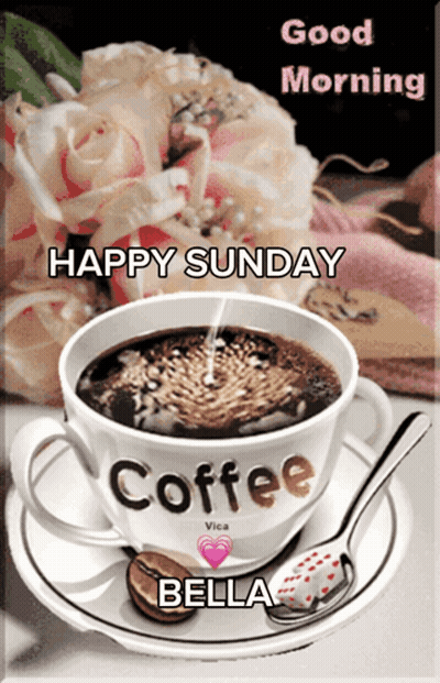 Coffee Pouring Into Sleeping Face Mug GIF