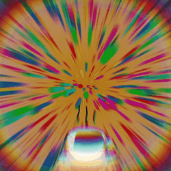 Coffee Time Rainbow Blast Background GIF