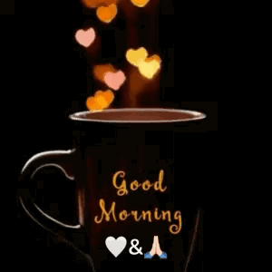 Coffee With Hearts Good Morning And GIF