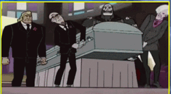 Coffin Cartoon Fail Heavy Drop GIF