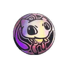 Coin With Cartoon Character Sticker