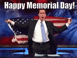 Colbert Celebrating Memorial Day GIF