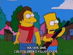 Cold Blooded Bart Simpson GIF