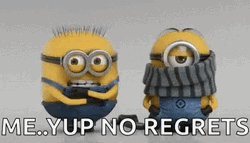 Cold Minions Otto And Stuart Sharing Scarf No Regrets GIF