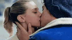 Cole Sprouse And Lili Reinhart Big Kiss GIF