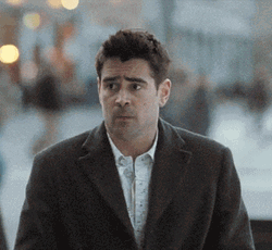 Colin Farrell Shrugs GIF