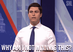 Colin Jost No Winning This GIF