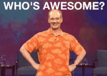 Colin Mochrie Who's Awesome Youre My Boy Blue GIF