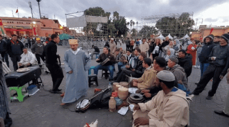 Collaboration Between Musicians In The Street GIF