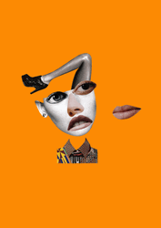 Collage Abstract Fashion Girl