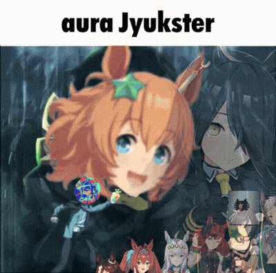 Collage Of Anime Characters With Aura Jyukster GIF