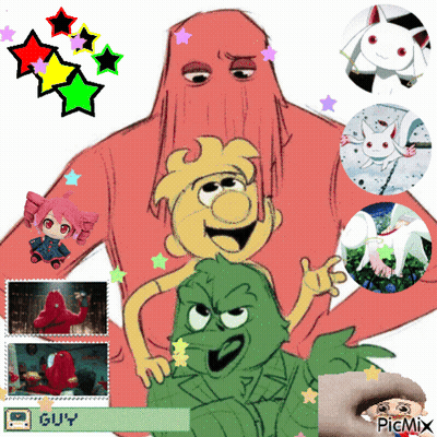 Collage Of Cartoon Characters Including Guy GIF