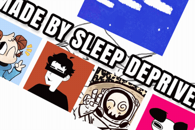 Collage Of Cartoon Characters Saying Made By Sleep Deprive GIF