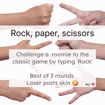 Collage Of Hands Rock Paper Scissors GIF