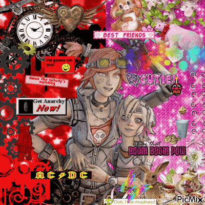Collage Of Images Saying Get Anarchy Now GIF