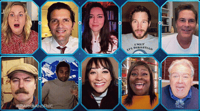 Collage Of People With I Met A Seastar Shirt GIF