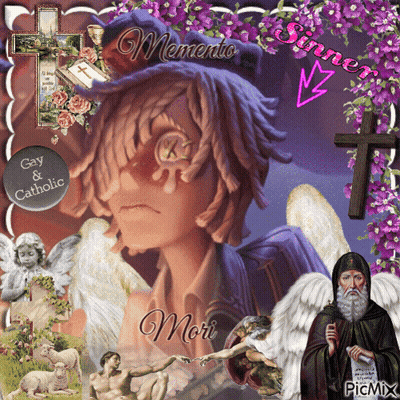 Collage Of Religious Images Memento Sinner GIF