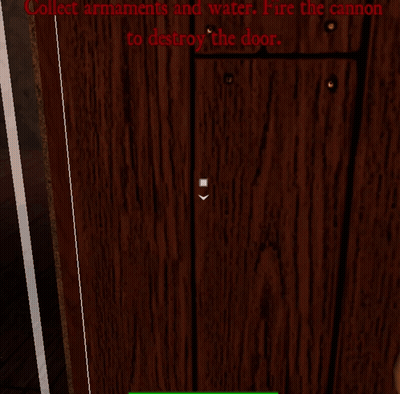 Collect Armaments And Water Fire Cannon To Destroy Door GIF