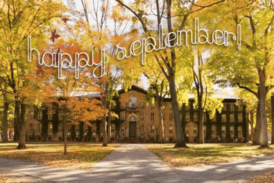 College Campus Happy September GIF