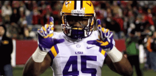 College Football LSU Loser Sign GIF