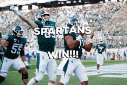 College Football Spartans Win GIF