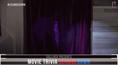Collider Presents Movie Trivia Schmoedown With Purple Curtain GIF