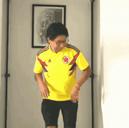 Colombia Football Cosplayer GIF
