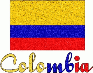 Colombia Text Animation GIF