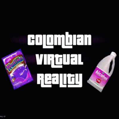 Colombian VR Ad Candy Bag Alcohol Bottle