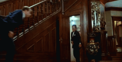 Colonel Mustard Bumping Mishap Clue GIF