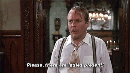 Colonel Mustard Martin Mull Begging Clue GIF