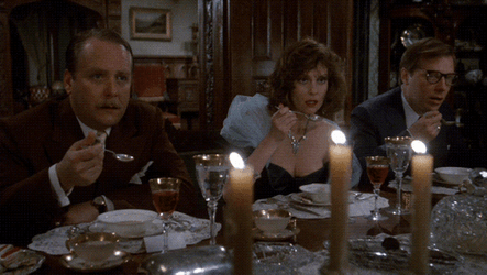 Colonel Mustard Mr Green Dining Clue Movie GIF
