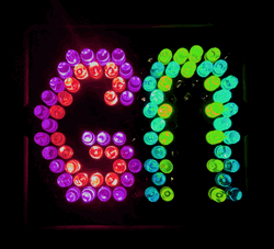 Color Changing Blinking Colorful Letters GIF