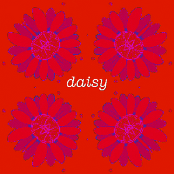 Color Changing Flickering Daisy GIF
