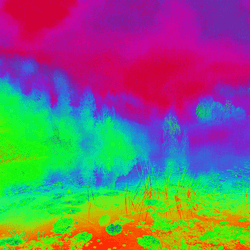 Color Changing Glimmering Rainbow Whirl GIF