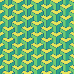 Color Changing Isometric Pattern GIF