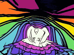 Color Changing Peace Dove Flying GIF