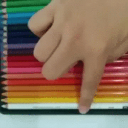 Color Changing Rolling Finger Colored Pencil GIF